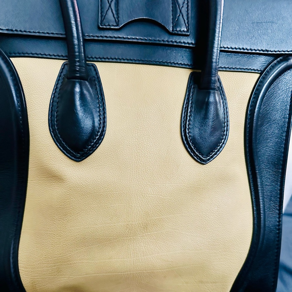 Celine Black and Cream Women's Bag - Picture 6 of 15